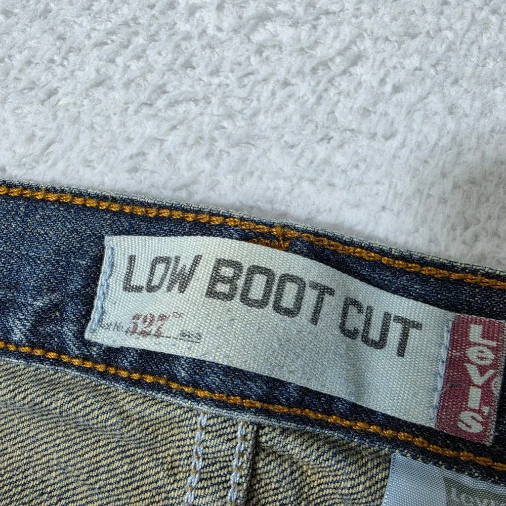 Vintage Levis 527 Mens 34/32 Jeans Blue Low Boot Cut Denim Classic Medium Wash